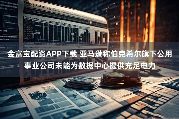 金富宝配资APP下载 亚马逊称伯克希尔旗下公用事业公司未能为数据中心提供充足电力