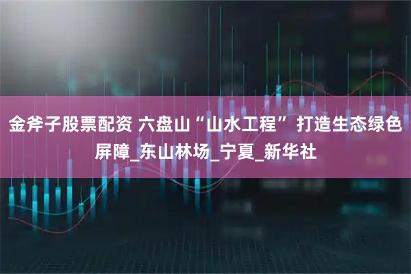 金斧子股票配资 六盘山“山水工程” 打造生态绿色屏障_东山林场_宁夏_新华社